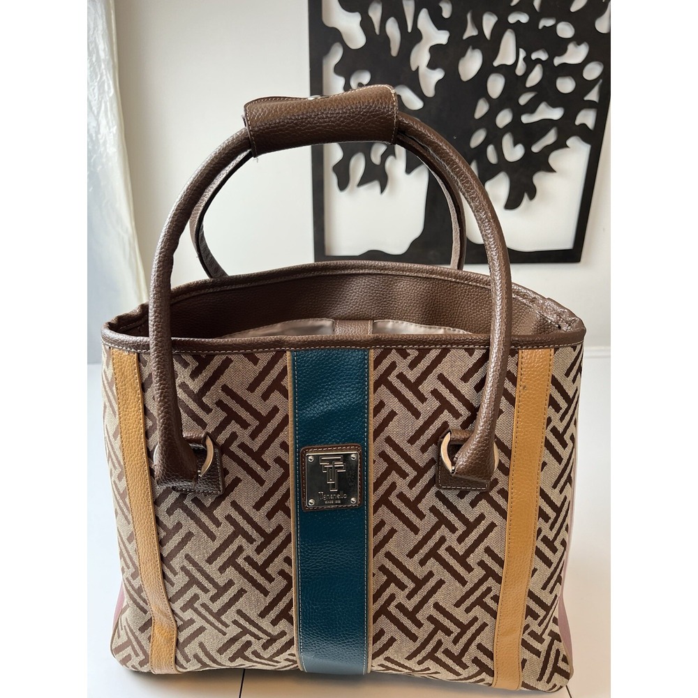 Vtg Tignanello Weekender Overnight Large Tote Organizer Laptop Bag Purse Y2K